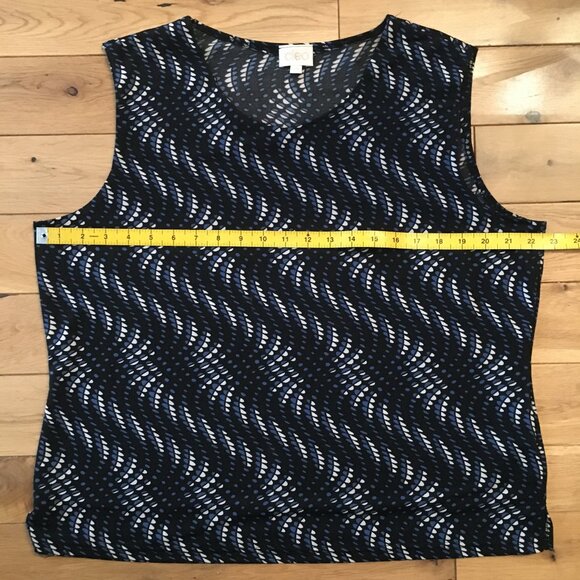 Vintage Cleo Canadian Made Trippy Wave Tank Top - Picture 10 of 12